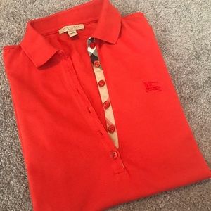 🚨Flash Sale! Authentic Burnt Orange Burberry Polo